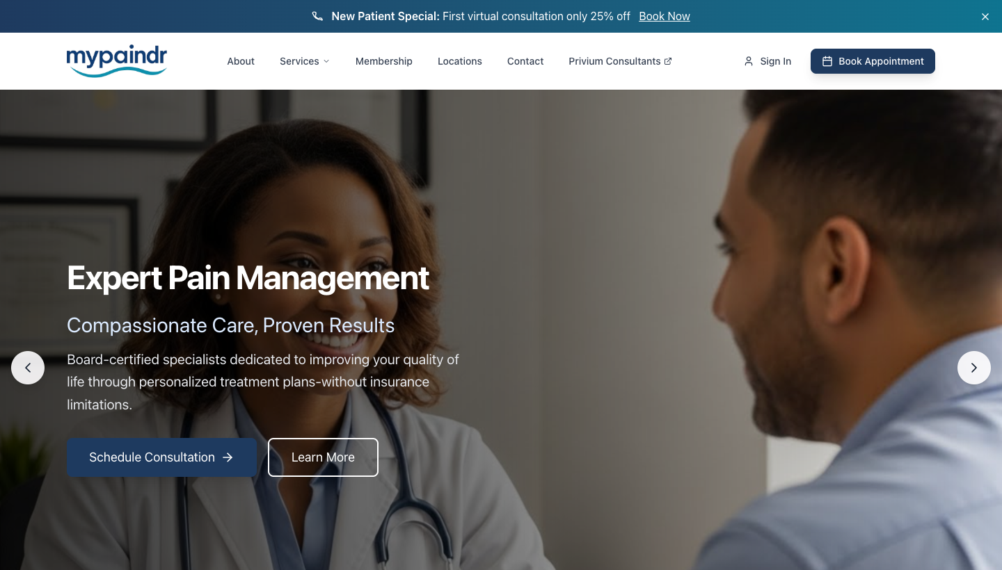 Pain Management service preview